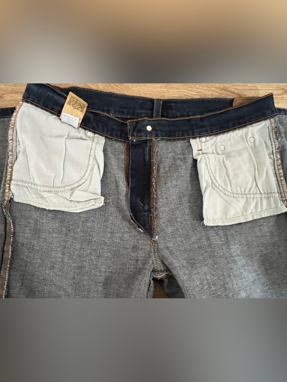 Levi’s  Bootcut Women’s Size 12 Short High Rise Wide Leg Stretch Dark Jeans - Picture 15 of 15